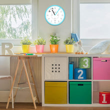 Load image into Gallery viewer, Educational Wall Clock - Silent Movement Time Teaching Clock