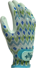 Load image into Gallery viewer, Digz Grip Latex-Free Polyurethane Coated Garden Gloves with Adjustable Wrist | Color: Diamond Pattern | Size: Small