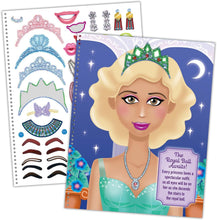 Load image into Gallery viewer, Bendon Create-A-Face Sticker Book - Pretty Princess- Ages 3+
