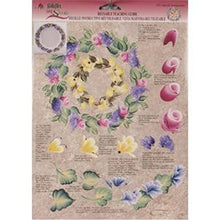 Load image into Gallery viewer, Donna Dewberry Folk Art Wreath One stroke Painting Teaching Guide
