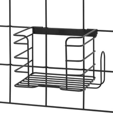 Load image into Gallery viewer, iDesign Jayce Metal Iron Holder, Basket for Modular Grid Wall Black
