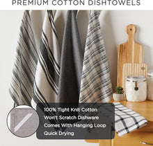 Load image into Gallery viewer, DII Assorted Woven Dishtowel Collection Classic Oversized, 20x28, Aqua, 5 Piece
