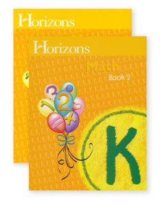 HORIZONS Kindergarten Math Student Books 1 & 2 Set