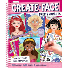 Load image into Gallery viewer, Bendon Create-A-Face Sticker Book - Pretty Princess- Ages 3+
