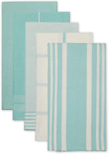 Load image into Gallery viewer, DII Assorted Woven Dishtowel Collection Classic Oversized, 20x28, Aqua, 5 Piece
