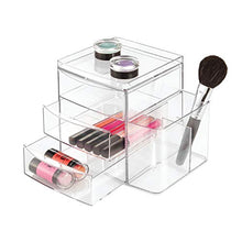 Load image into Gallery viewer, iDesign Clarity Cosmetic Organizer - 3 Drawers, Clear
