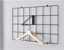 Load image into Gallery viewer, iDesign Jayce Metal Hanger Hook Modular Grid Wall System Matte Black

