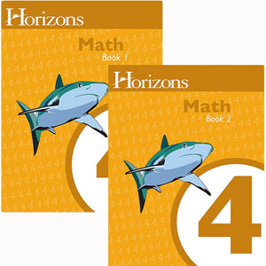 HORIZONS 4th Grade Math Student Books 1 & 2 Sets