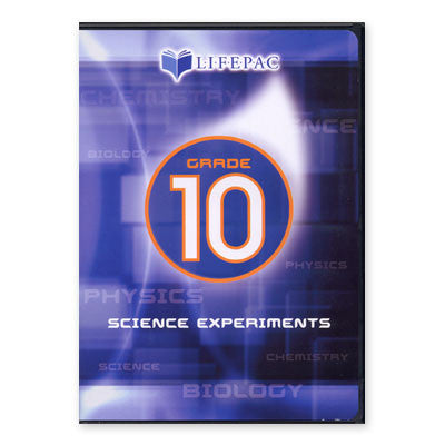 Lifepac 10th Grade Science Experiments DVD