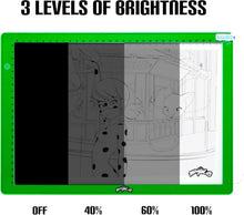 Load image into Gallery viewer, Miraculous Ladybug Portable LED A4 Light Pad Drawing Kit with Neoprene Case
