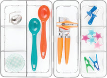 Load image into Gallery viewer, iDesign Clarity Interlocking Drawer Organizer, Extra Large, Clear
