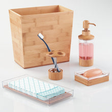 Load image into Gallery viewer, iDesign Rectangular Bamboo Waste Basket, The Formbu Collection
