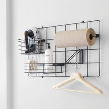 Load image into Gallery viewer, iDesign Jayce Metal Iron Holder, Basket for Modular Grid Wall Black

