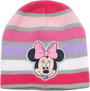 Disney Girl's Minnie Mouse Winter Hat and Glove Set, Ages 6-13, Pink