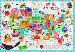 Parragon Road Trip America Tube Jigsaw Puzzle, 1000 PC