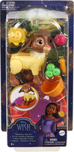 Load image into Gallery viewer, Mattel Disney Wish Dolls, Valentino &amp; Star Figures Set &amp; 6 Accessories
