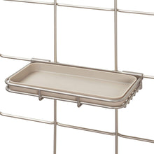 Load image into Gallery viewer, iDesign Jayce Metal Shelf Storage for Modular Grid System Satin Silver
