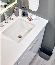 Load image into Gallery viewer, iDesign 3-Piece Plastic Bathroom Accessory Set, Cade Collection, Charcoal
