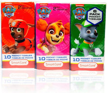Load image into Gallery viewer, SMARTCARE Paw Patrol 2-Play Pocket Tissues 12 Packages by SMARTCARE (7022224)
